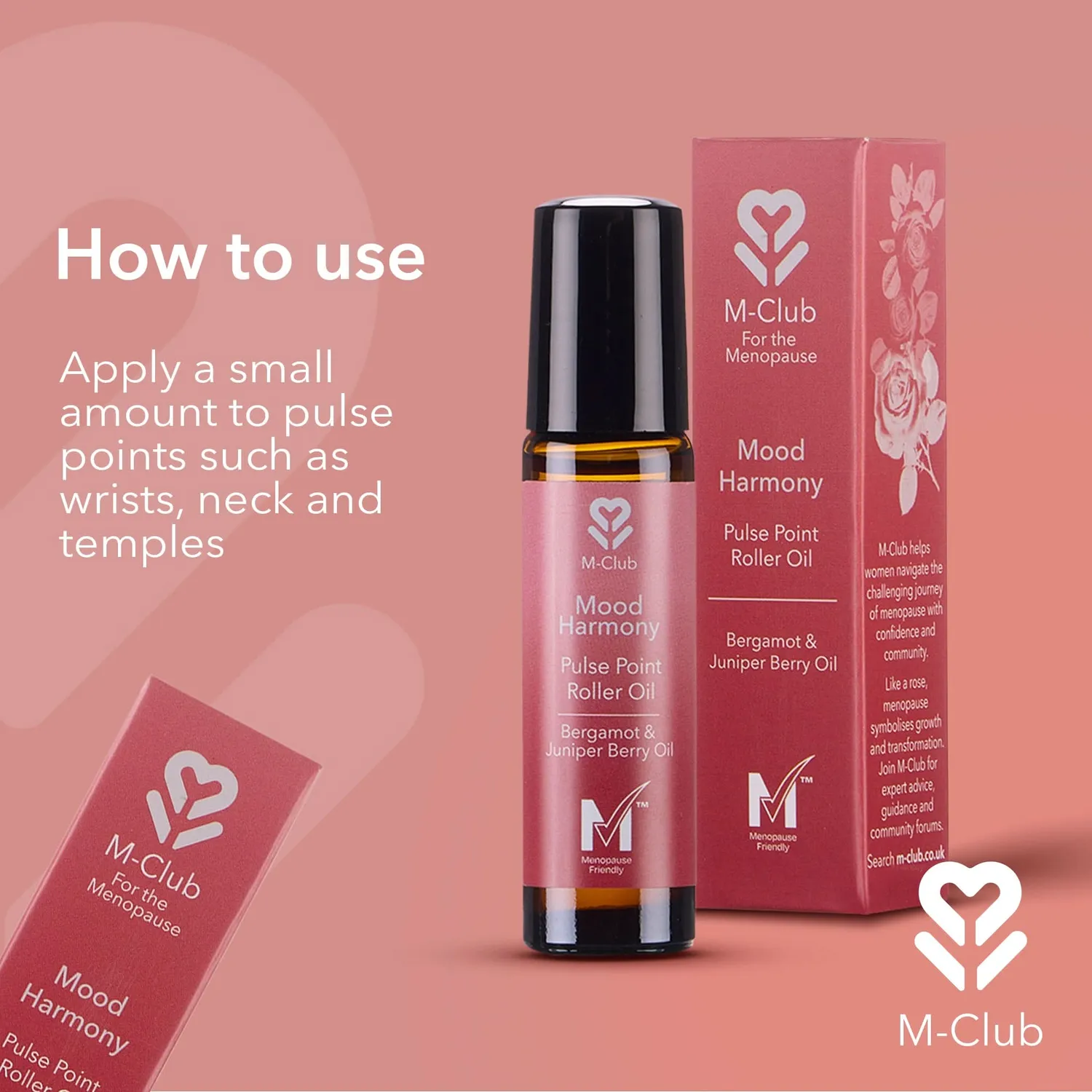 M-Club Mood Harmony Pulse Point Roller Oil roll-on olje 8 ml