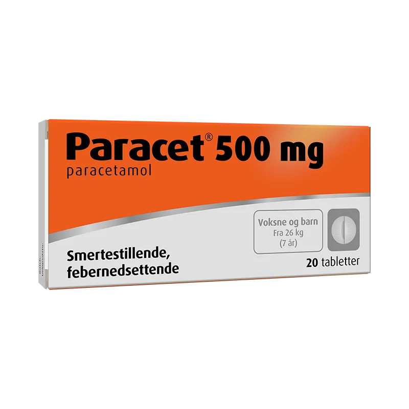 Paracetduo 500 mg tabletter rund delbar smertelindrende