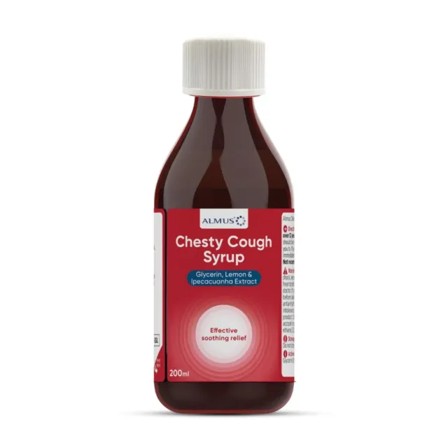 Almus Chesty hostesirup 200 ml slimløsende guaifenesin