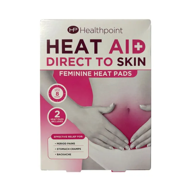 Healthpoint Heat Aid Feminine Direct to Skin Pad varmepute 2-pakning