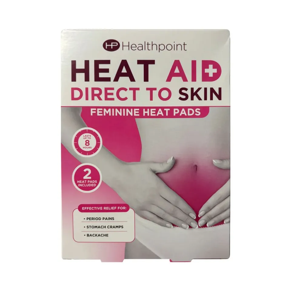Healthpoint Heat Aid Feminine Direct to Skin Pad varmepute 2-pakning
