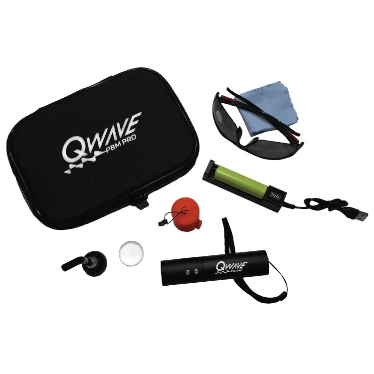 QWave PBM Vet PRO LED Torch blått rødt infrarødt til dyr