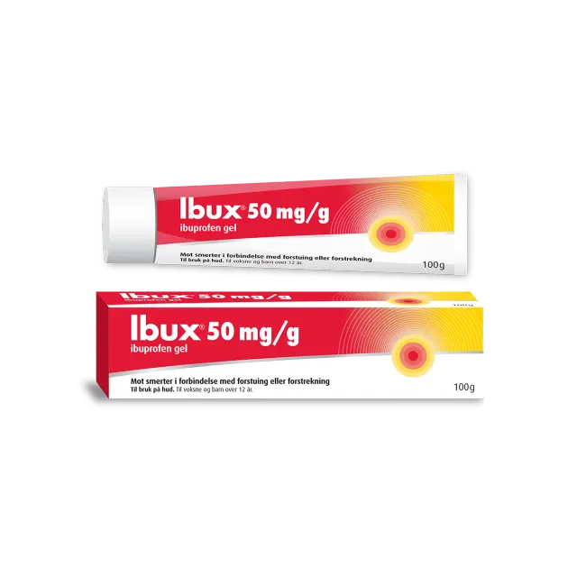 Ibux 50 mg/g gel 100 g smertestillende