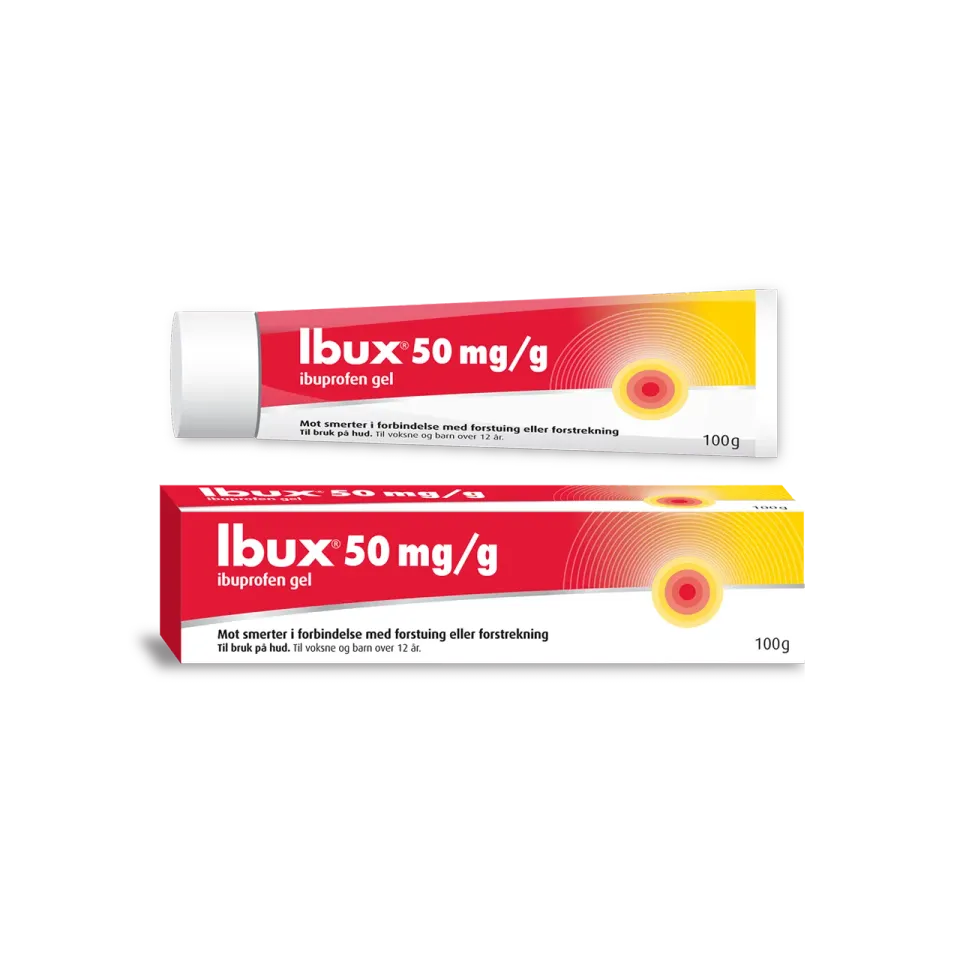 Ibux 50 mg/g gel 100 g smertestillende