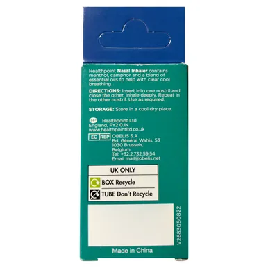 Healthpoint Nasal Inhaler neseinhalator 2-pakning mentol