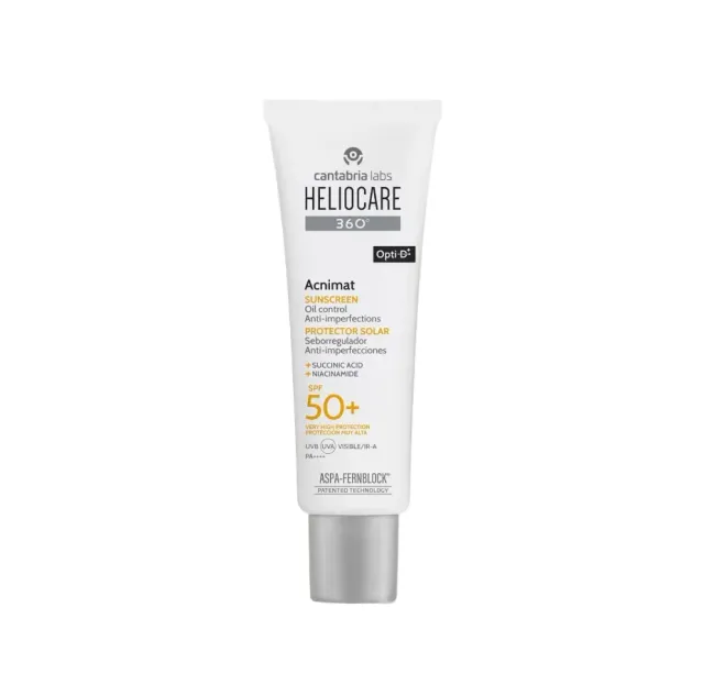 Heliocare 360 Acnimat solkrem SPF50+ 50 ml matt fet hud
