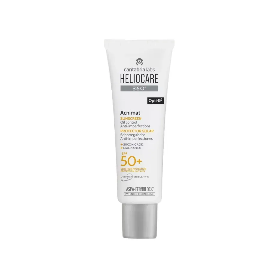 Heliocare 360 Acnimat solkrem SPF50+ 50 ml matt fet hud