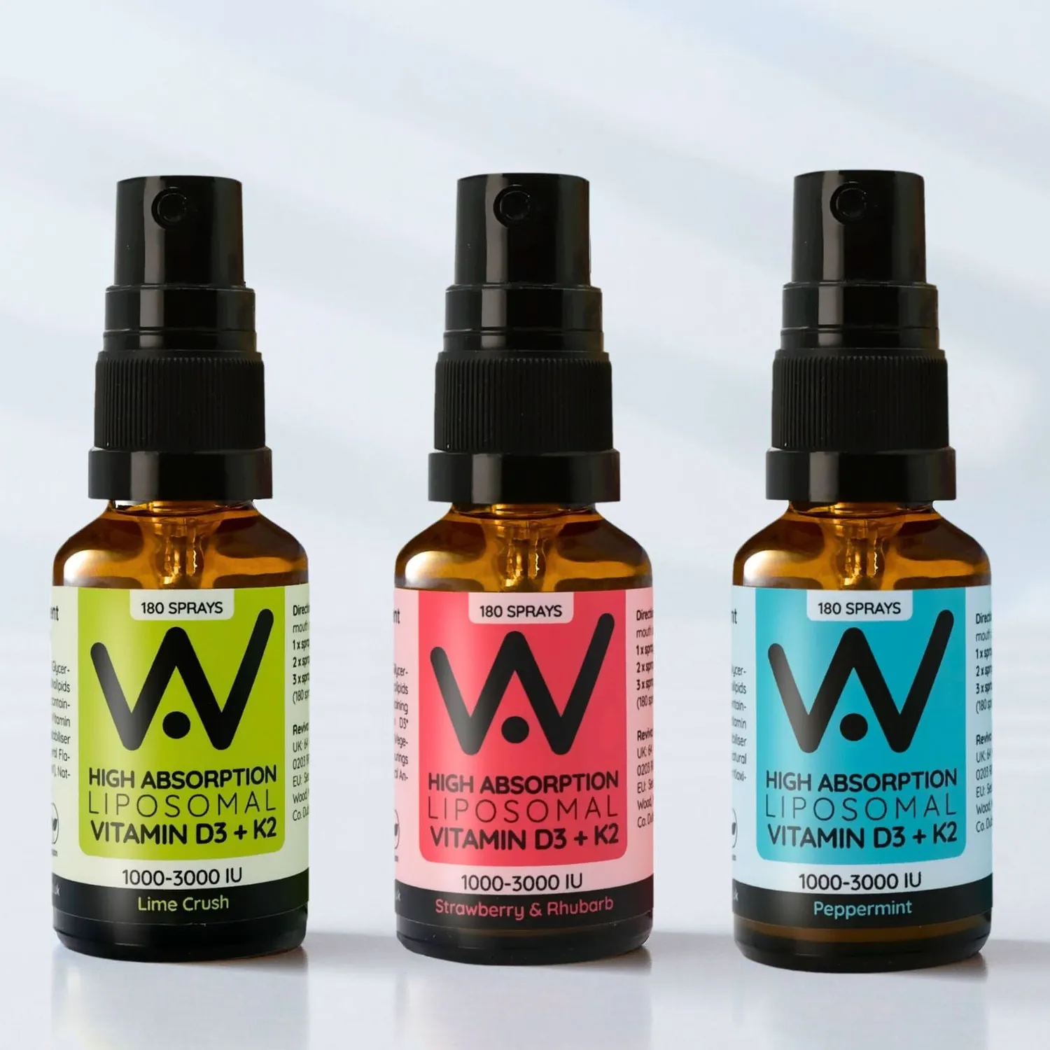 Well. Actually. Liposomal D3+K2 vitaminspray jordbær 25 ml