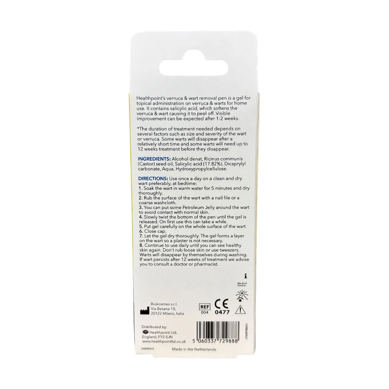 Healthpoint Verruca and Wart vortepenn 2ml vortefjerner