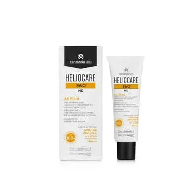 Heliocare 360 AK Fluid solkrem SPF100+ 50 ml solskadet hud