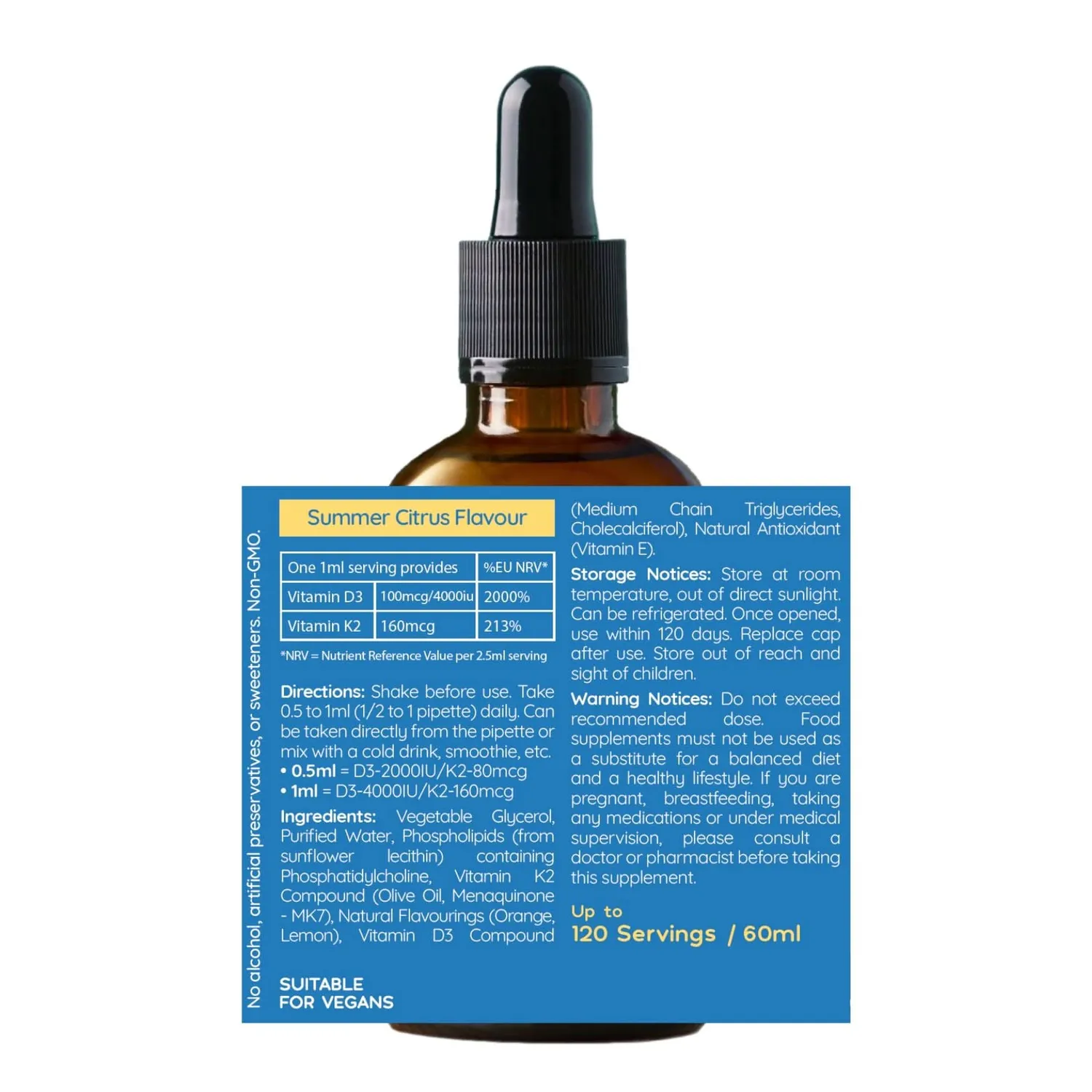 Well. Actually. Liposomal vitamin D3+K2 sitrus 60ml