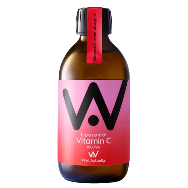 Well Actually Liposomal vitamin C 250ml jordbær litchi