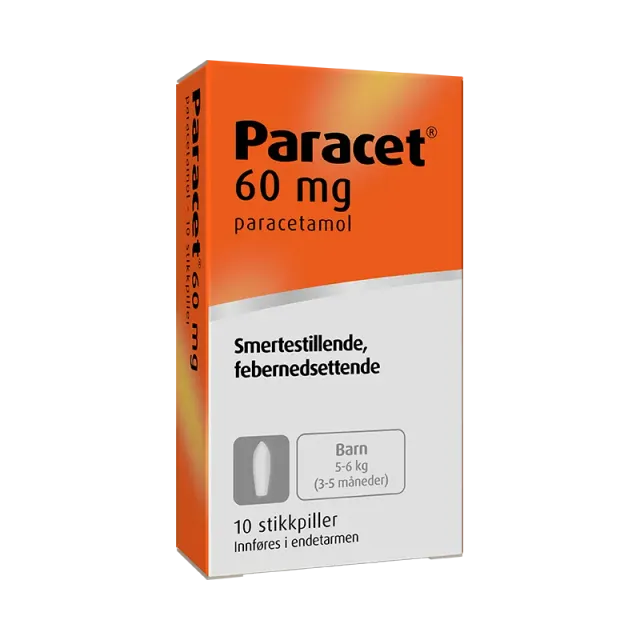Paracetduo stikkpiller flere styrker smertelindrende