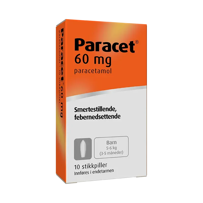 Paracetduo stikkpiller flere styrker smertelindrende