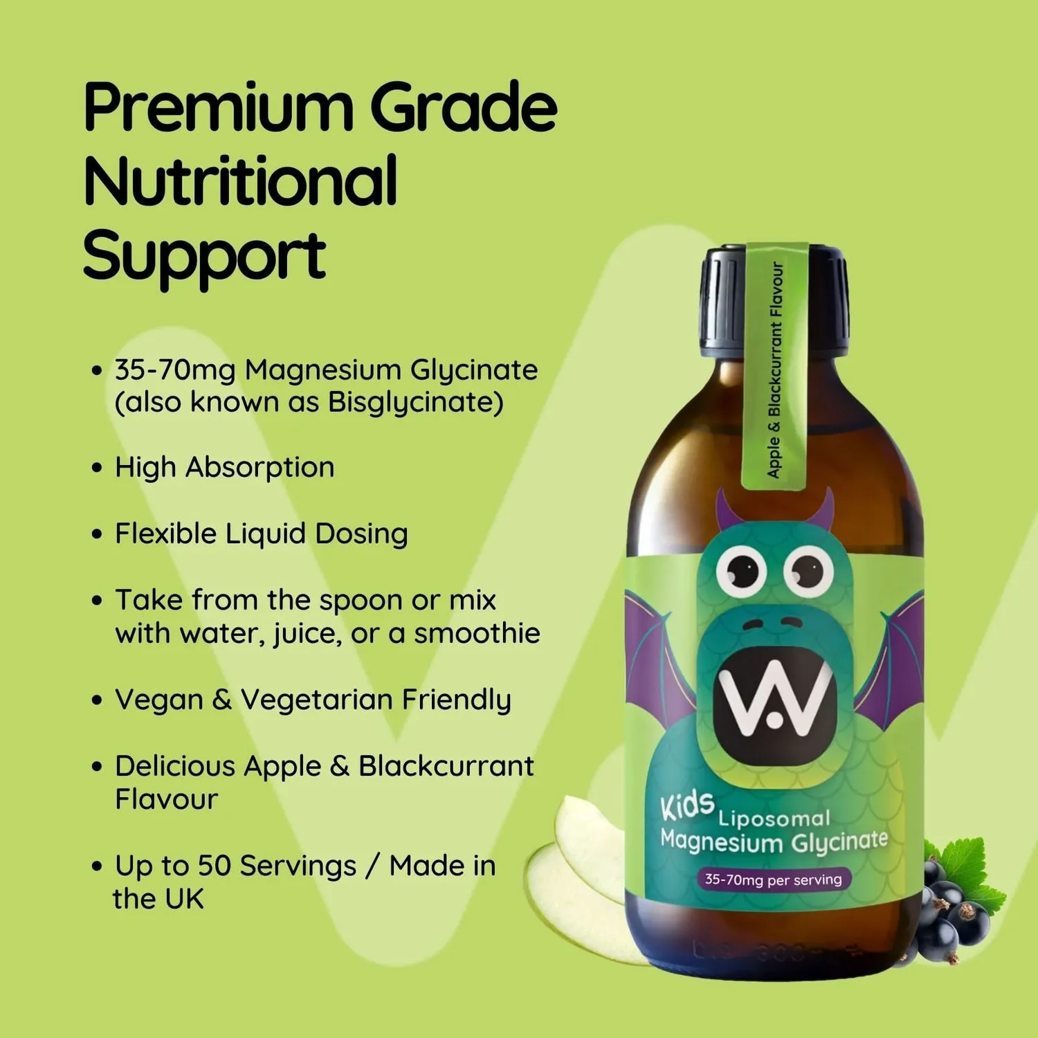 Well. Actually. Kids Magnesium flytende 250 ml eple