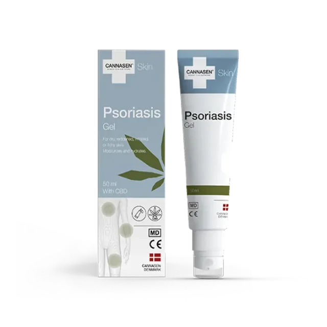 CANNASEN Psoriasis Gel for psoriasisutsatt hud