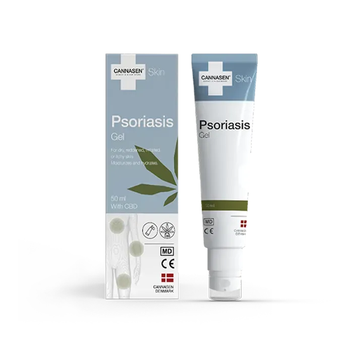 CANNASEN Psoriasis Gel for psoriasisutsatt hud