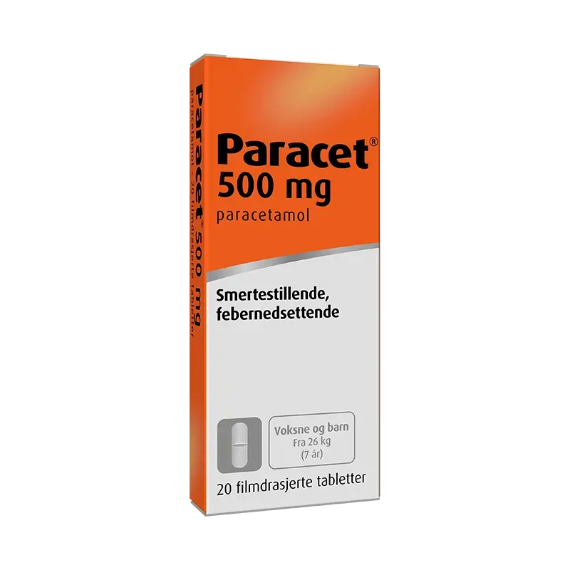 Paracetduo 500 mg filmdrasjert tablett avlang delbar
