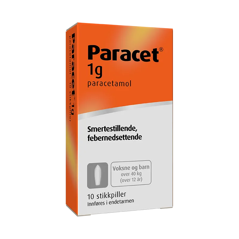 Paracetduo stikkpiller flere styrker smertelindrende