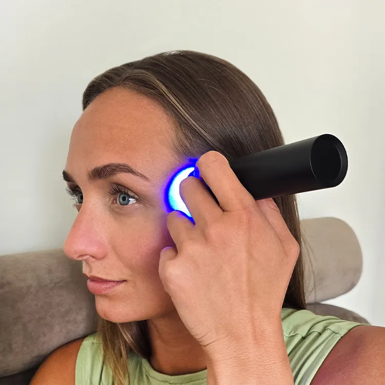 QWave PBM Pro LED Torch blått rødt infrarødt lys punkt