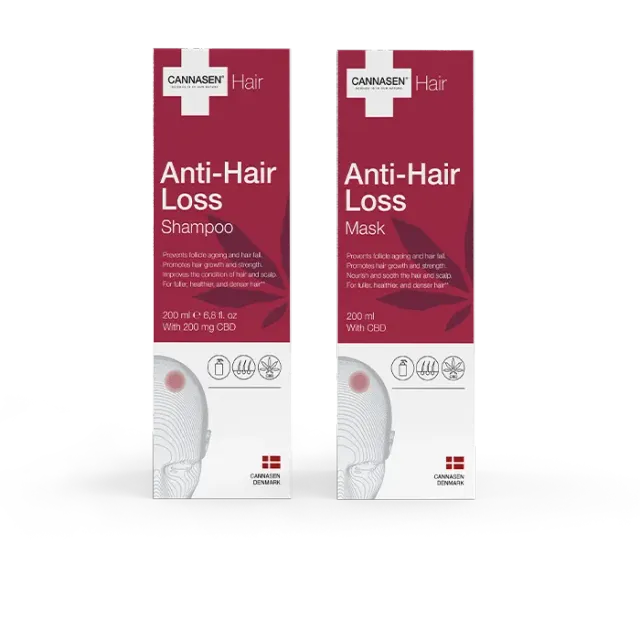 CANNASEN Anti-Hair Loss sjampo og maske hårtap