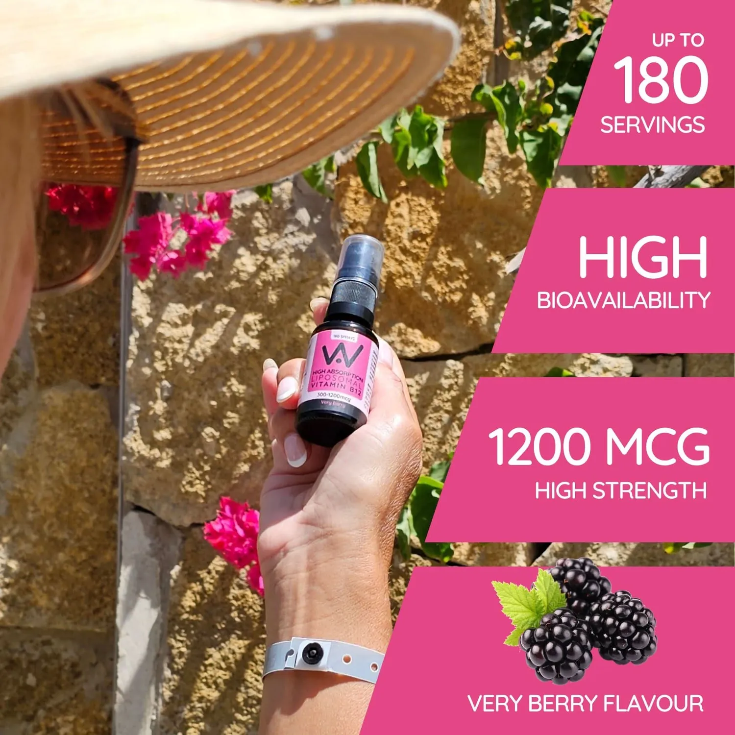 Well Actually Liposomal Vitamin B12 spray 25ml very berry