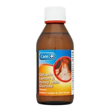 LloydsPharmacy Care Glycerin hostesaft sitron honning 200ml