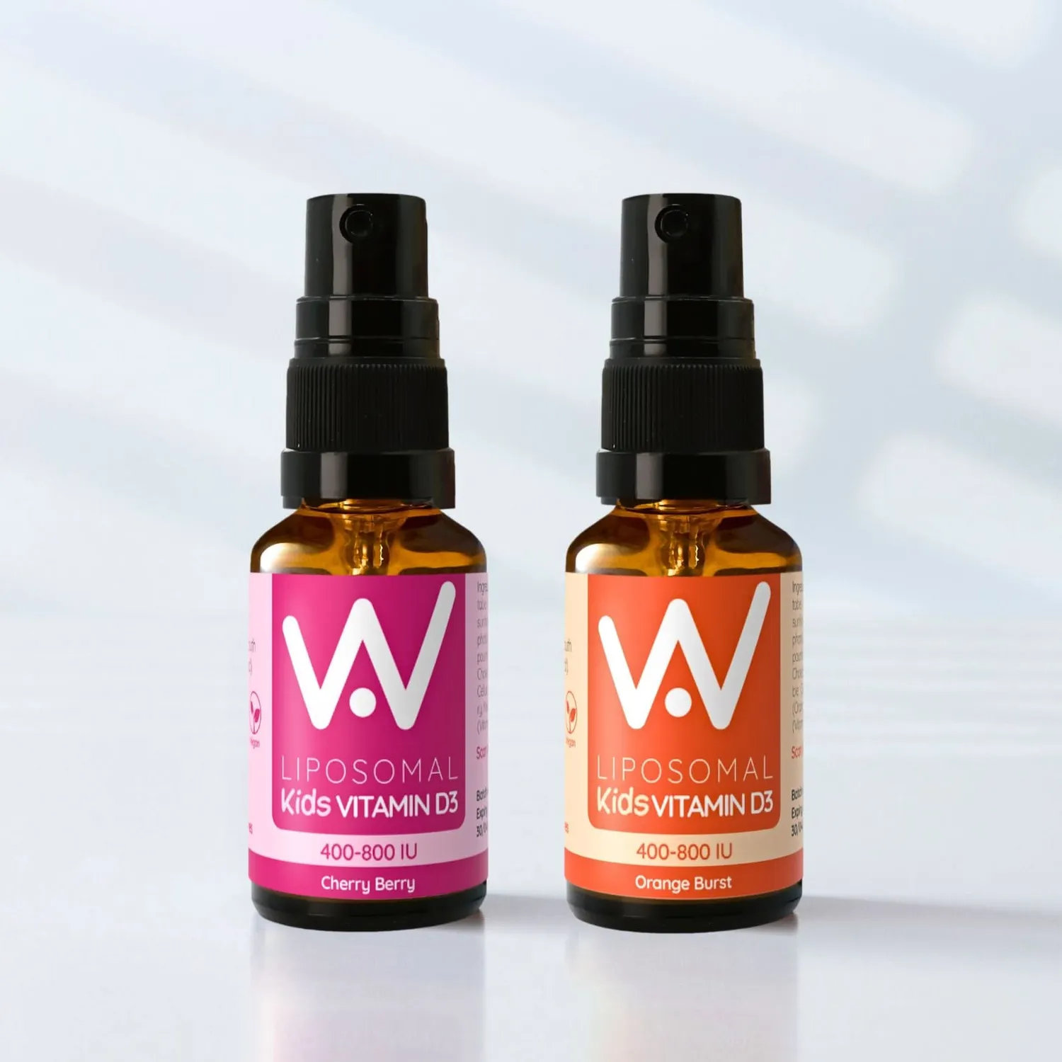 Well Actually Kids Liposomal Vitamin D3 spray 15 ml appelsin