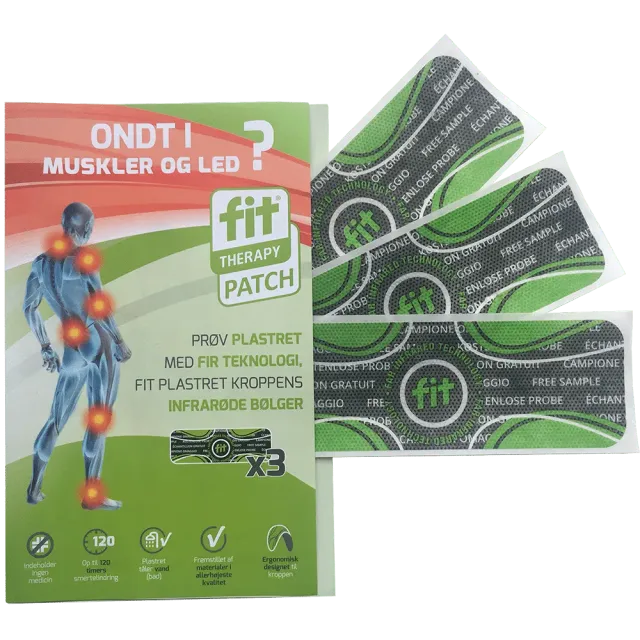 FIT Plaster prøvepakke smerteplaster 3 stk uten legemidler