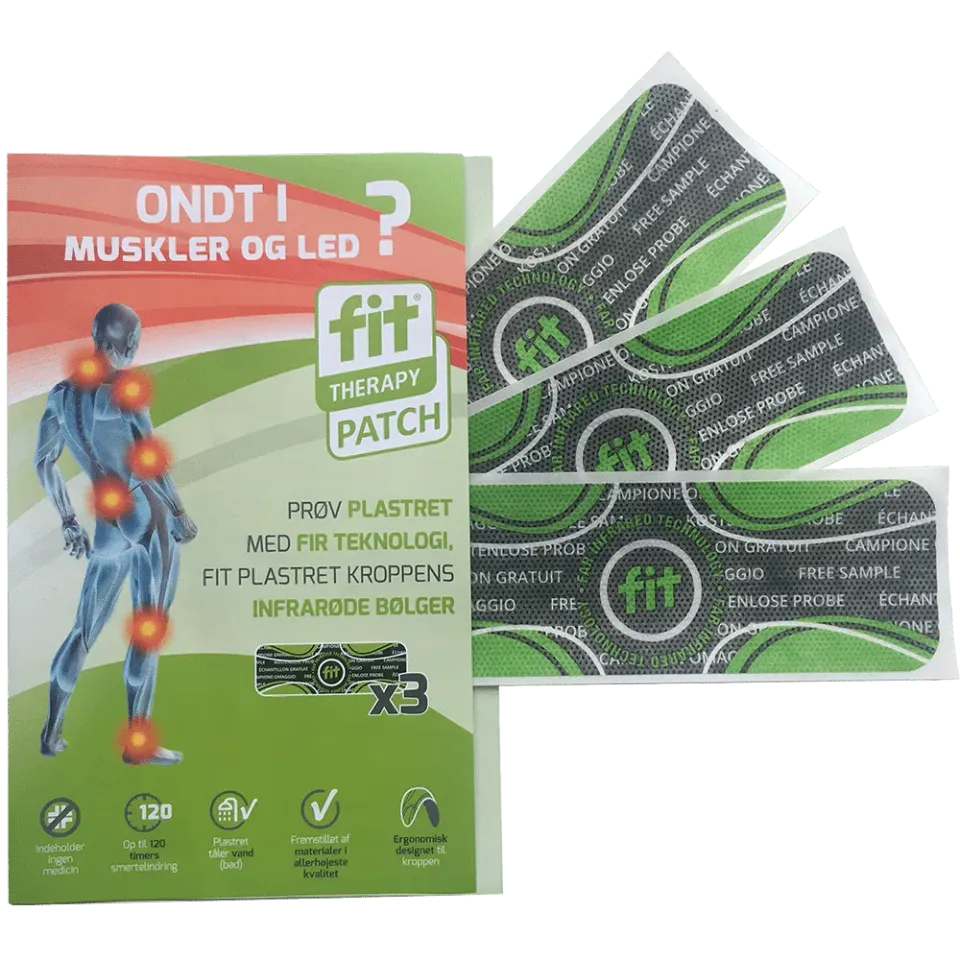 FIT Plaster prøvepakke smerteplaster 3 stk uten legemidler