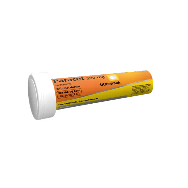 Paracetduo 500 mg brusetabletter voksne febernedsettende