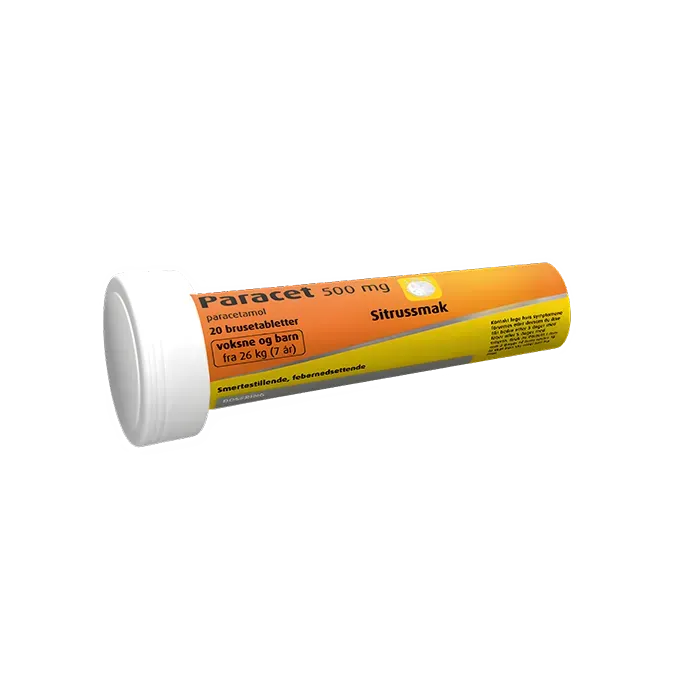 Paracetduo 500 mg brusetabletter voksne febernedsettende