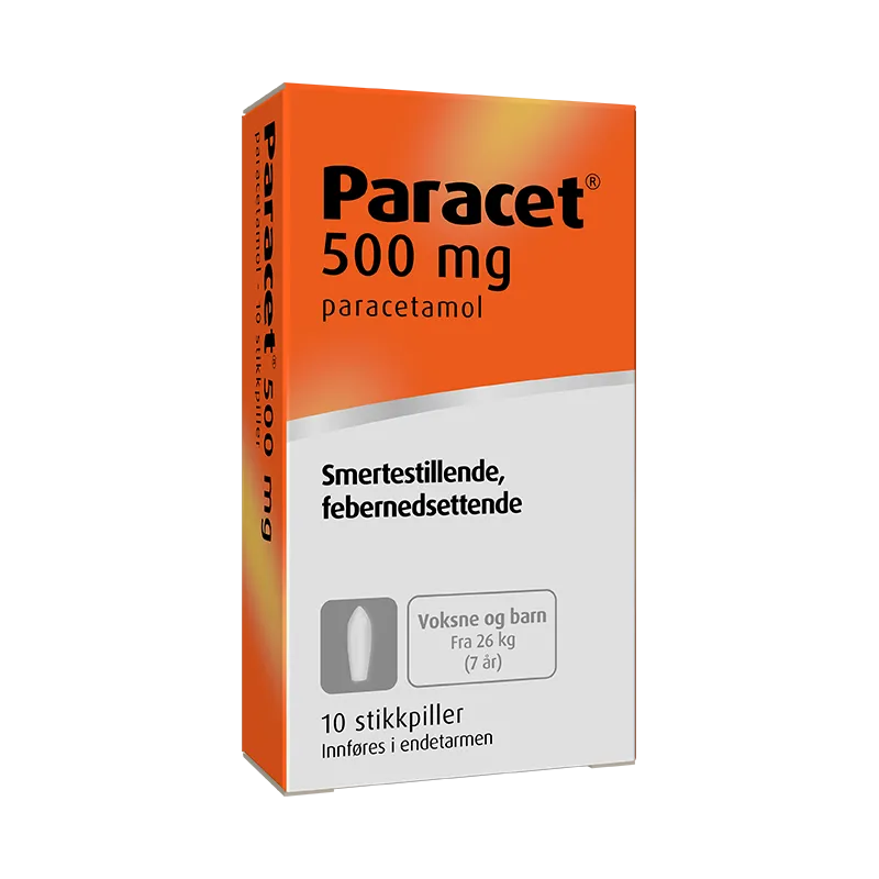 Paracetduo stikkpiller flere styrker smertelindrende