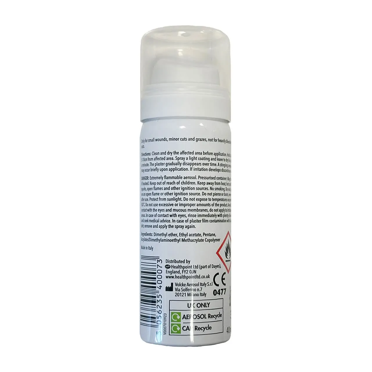 Healthpoint sprayplaster 40 ml gjennomsiktig sårbeskyttelse