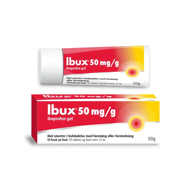 Ibux 50 mg/g gel 50 g med mentol