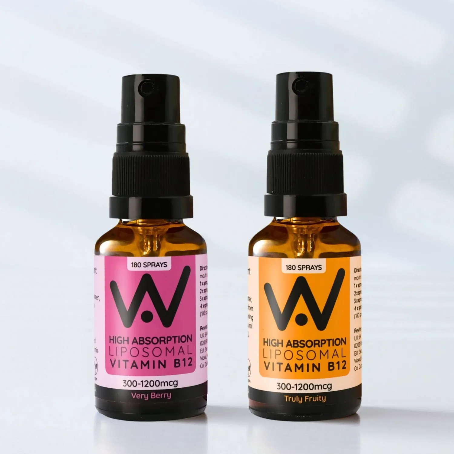 Well. Actually. Liposomal Vitamin B12 300-1200mcg spray 25ml frukt