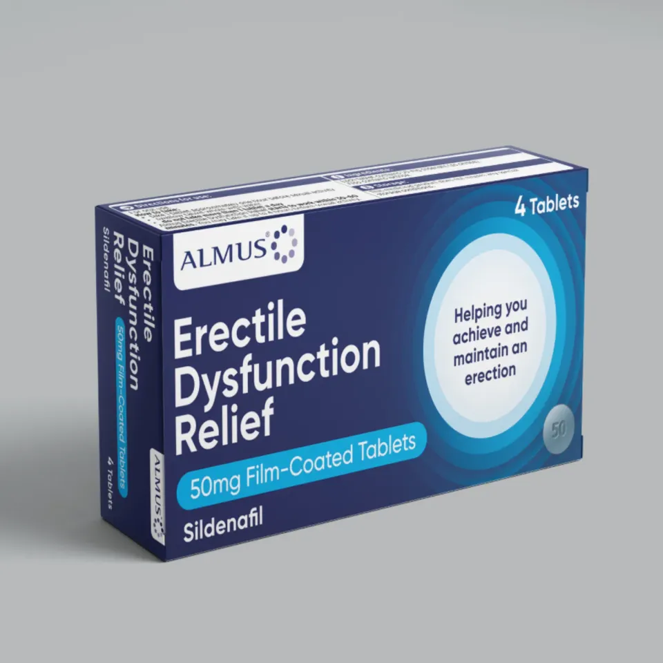 Almus Sildenafil 50mg tabletter 4 stk ereksjonssvikt
