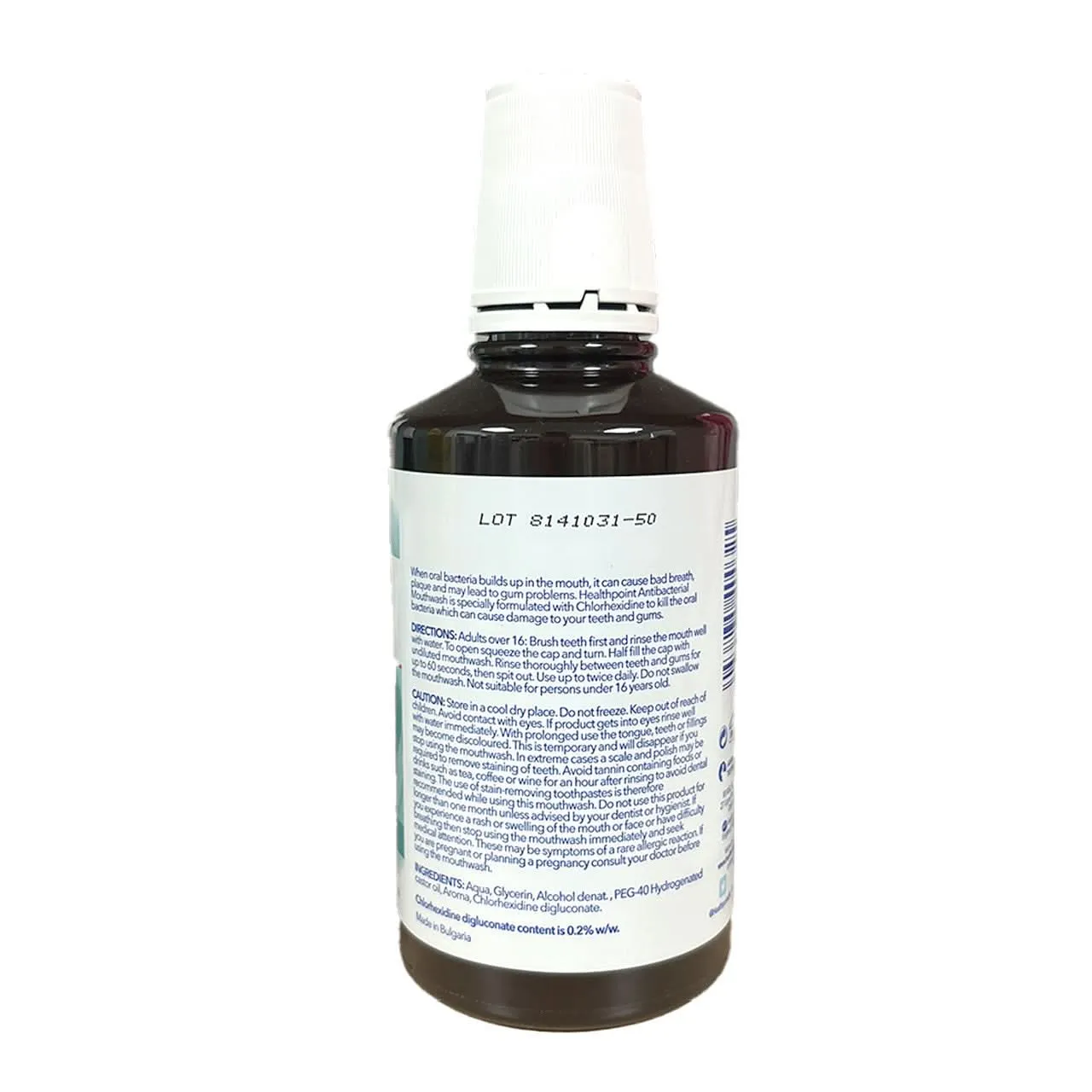 Healthpoint Antibacterial munnskyll peppermynte 400 ml klorheksidin