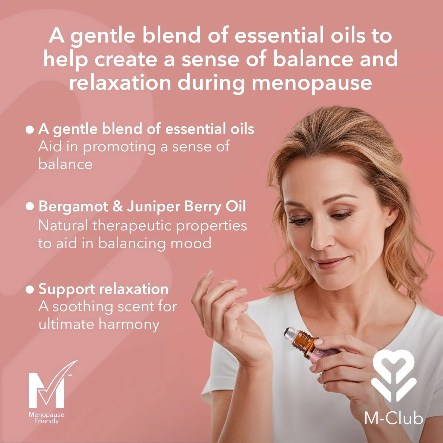 M-Club Mood Harmony Pulse Point Roller Oil roll-on olje 8 ml