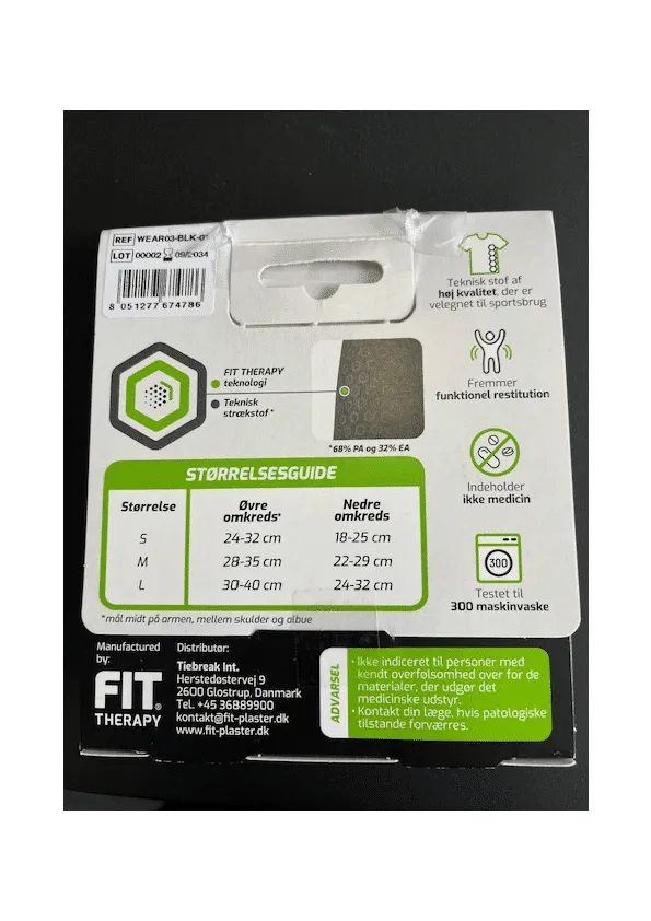 FIT Therapy Albuestøtte Støttebandasje Elastisk