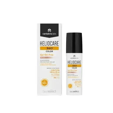 Heliocare 360 Color Gel Oil-Free solkrem beige SPF50+ 50 ml
