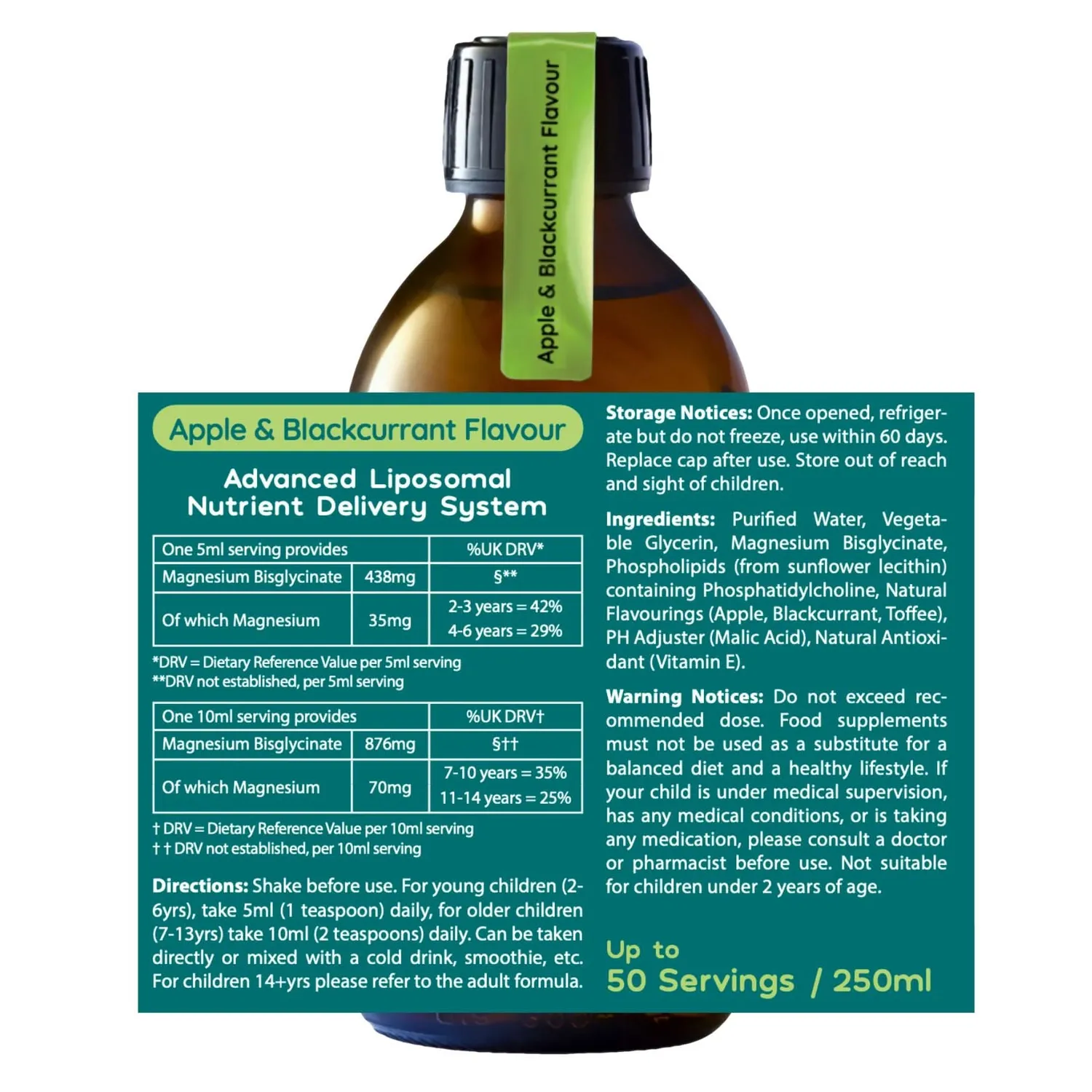 Well. Actually. Kids Magnesium flytende 250 ml eple