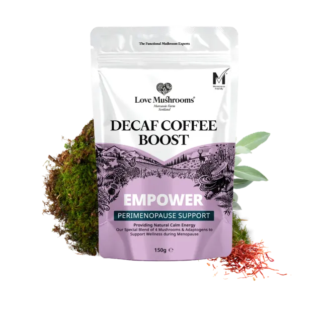 Love Mushrooms Empower koffeinfri kaffe 150 g sopp