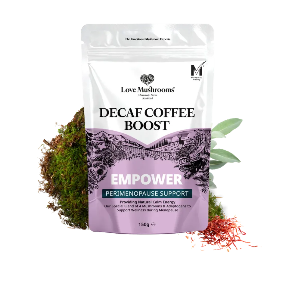 Love Mushrooms Empower koffeinfri kaffe 150 g sopp